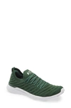 Apl Athletic Propulsion Labs Techloom Wave Hybrid Running Shoe In Dark Green / White