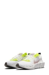 Nike Women's Crater Impact Casual Sneakers From Finish Line In White,volt,summit White,pink Glaze