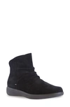 Munro Scout Water Resistant Bootie In Black Suede