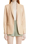 ALICE AND OLIVIA MACEY FAUX LEATHER BLAZER,CL000J16212