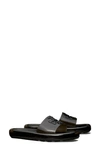 Tory Burch Logo-embossed Bubble Jelly Slides In Perfect Black / Perfect Black