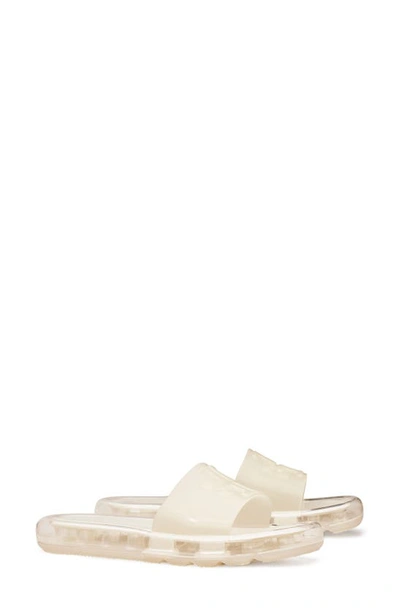 Tory Burch Bubble Jelly Single Strap Slides In New Ivory