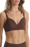 Commando Classic Soft Support Bralette In Mocha