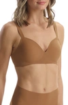 Commando Classic Soft Support Bralette In Caramel