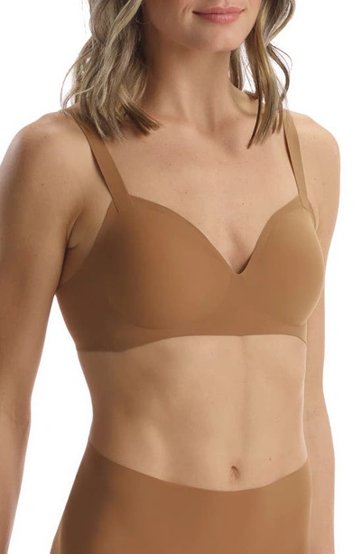 Commando Classic Soft Support Bralette In Caramel