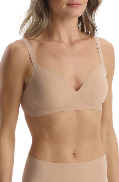 Commando Support Padded-cup Modal-blend Jersey Bra In Blush
