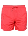 Armani Exchange Swim Trunks In Red