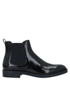 Tod's Black Chelsea Boots With Perforations In Leather Woman In Black