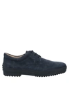 Tod's Lace-up Shoes In Slate Blue