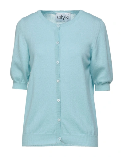 Alyki Cardigans In Sky Blue