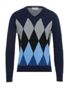 Ballantyne Sweaters In Slate Blue