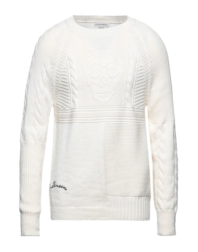 Alexander Mcqueen Sweaters In White