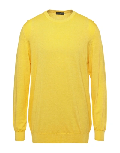 DRUMOHR DRUMOHR MAN SWEATER YELLOW SIZE 42 SUPER 140S WOOL,14022089BG 6