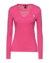 Armani Exchange Sweaters In Fuchsia