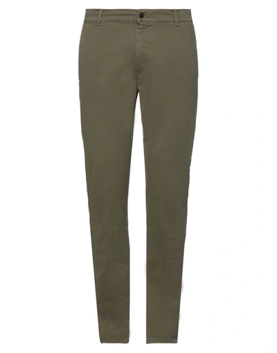 Grey Daniele Alessandrini Pants In Military Green