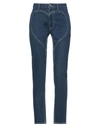 Burberry Dark Canvas Blue Cotton High-rise Heart-motif Skinny Jeans In Blue