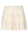 Isabel Marant Étoile Marant Étoile Woman Shorts & Bermuda Shorts Pastel Yellow Size 4 Linen