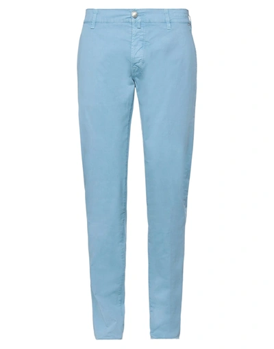 JACOB COHЁN JACOB COHЁN MAN PANTS SKY BLUE SIZE 35 COTTON, ELASTANE,13568903RO 6