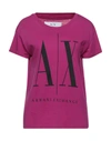 Armani Exchange T-shirts In Mauve