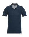 Drumohr Polo Shirts In Dark Blue