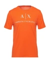 Armani Exchange T-shirts In Orange