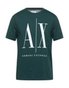 Armani Exchange T-shirts In Green