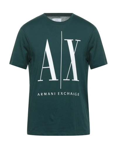 Armani Exchange T-shirts In Green