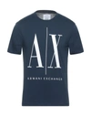 Armani Exchange T-shirts In Pastel Blue