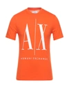 Armani Exchange T-shirts In Orange