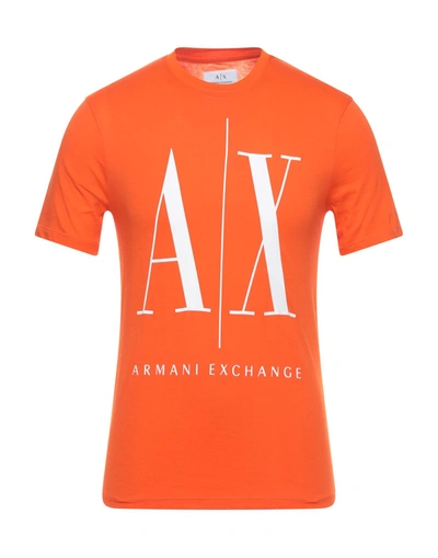 Armani Exchange T-shirts In Orange