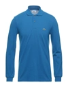 Lacoste Polo Shirts In Azure