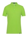 Drumohr Polo Shirts In Light Green