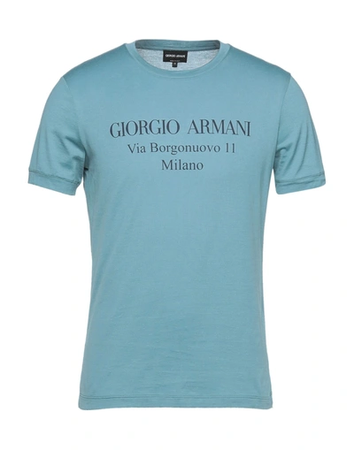 Giorgio Armani T-shirts In Blue