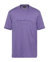 Giorgio Armani T-shirts In Purple