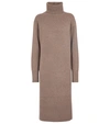 JOSEPH CASHMERE KNIT TURTLENECK DRESS,P00585664