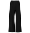 The Row Gala High-rise Wide-leg Cady Pants In 黑色