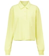 Helmut Lang Polo Shirt With Embroidered Logo In 黄色