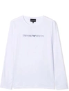 Emporio Armani Logo Lettering T-shirt In White