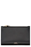 APC WILLY LEATHER WALLET,PXAWVF63361 LZZ