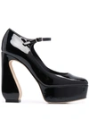 Si Rossi Pumps With Ankle Strap In Black