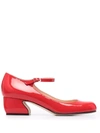 Si Rossi Patent-leather Pumps In Red