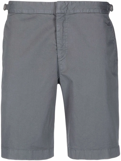 Orlebar Brown Dane Ii Cotton-blend Twill Shorts In Grey