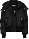 Alexander Mcqueen Black Mcqueen Graffiti Puffer Jacket In Black