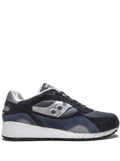 Saucony Shadow 6000 Running Shoe In Navy/ Silver