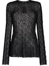 Uma Wang Sheer Knitted Jumper In Schwarz