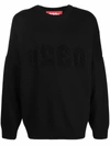 032C LOGO-EMBROIDERED KNITTED JUMPER