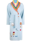 Mira Mikati Javier Calleja X  Wool Coat In Blau