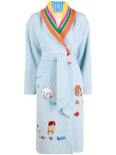 Mira Mikati Javier Calleja X  Wool Coat In Blau