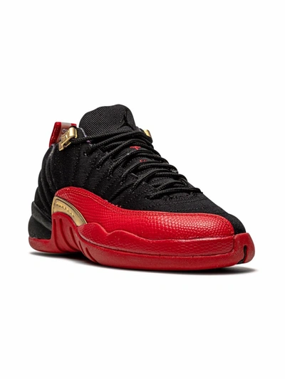 Jordan Kids' Air  12 Retro Low Se "super Bowl Lv" Sneakers In Black