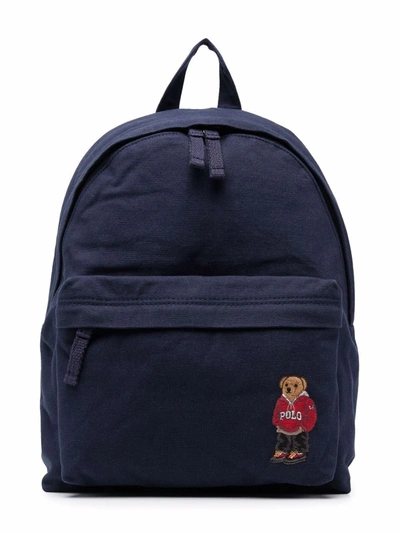 Polo Ralph Lauren Polo Pony-embroidered Backpack In 黑色